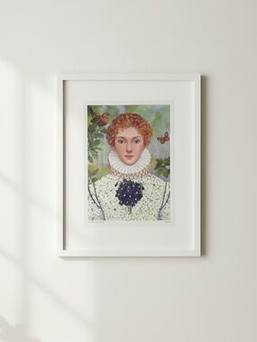 🪻Ffern Spring 2025 Framed Art Print ~ Violet by Lizzie Riches